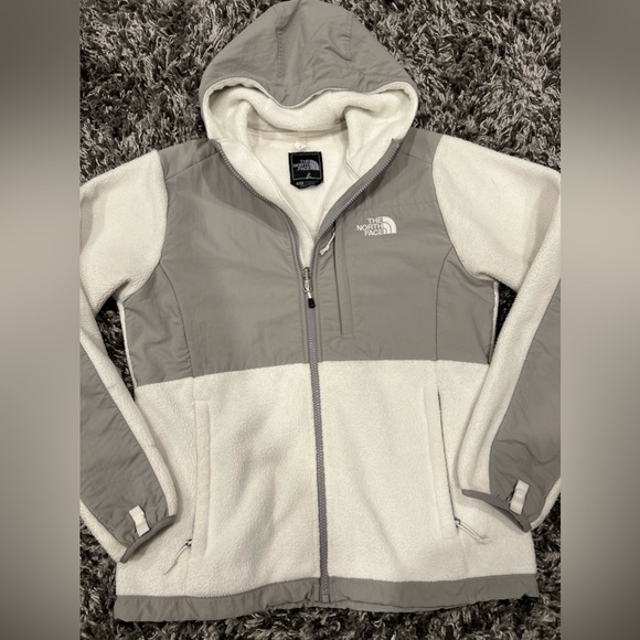 THE NORTH FACE  GRAY & BLACK DENALI FLEECE JACKET - Picture 7 of 14